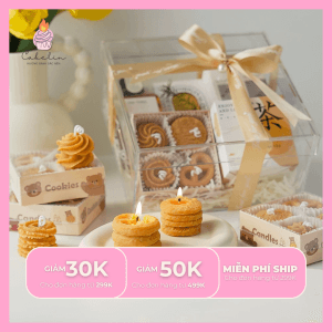 Nến Bánh Quy Cookie CAKELIN