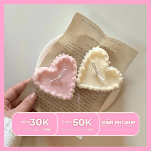 Nến Bánh Kem Trái Tim CAKELIN